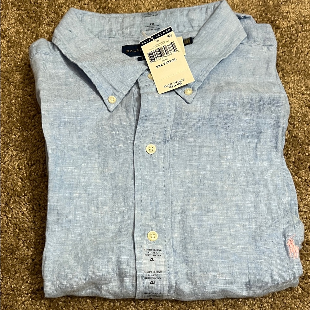 Ralph Lauren Men's Sky Blue Casual Shirt